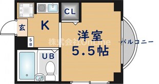 サンキプラザの物件間取画像